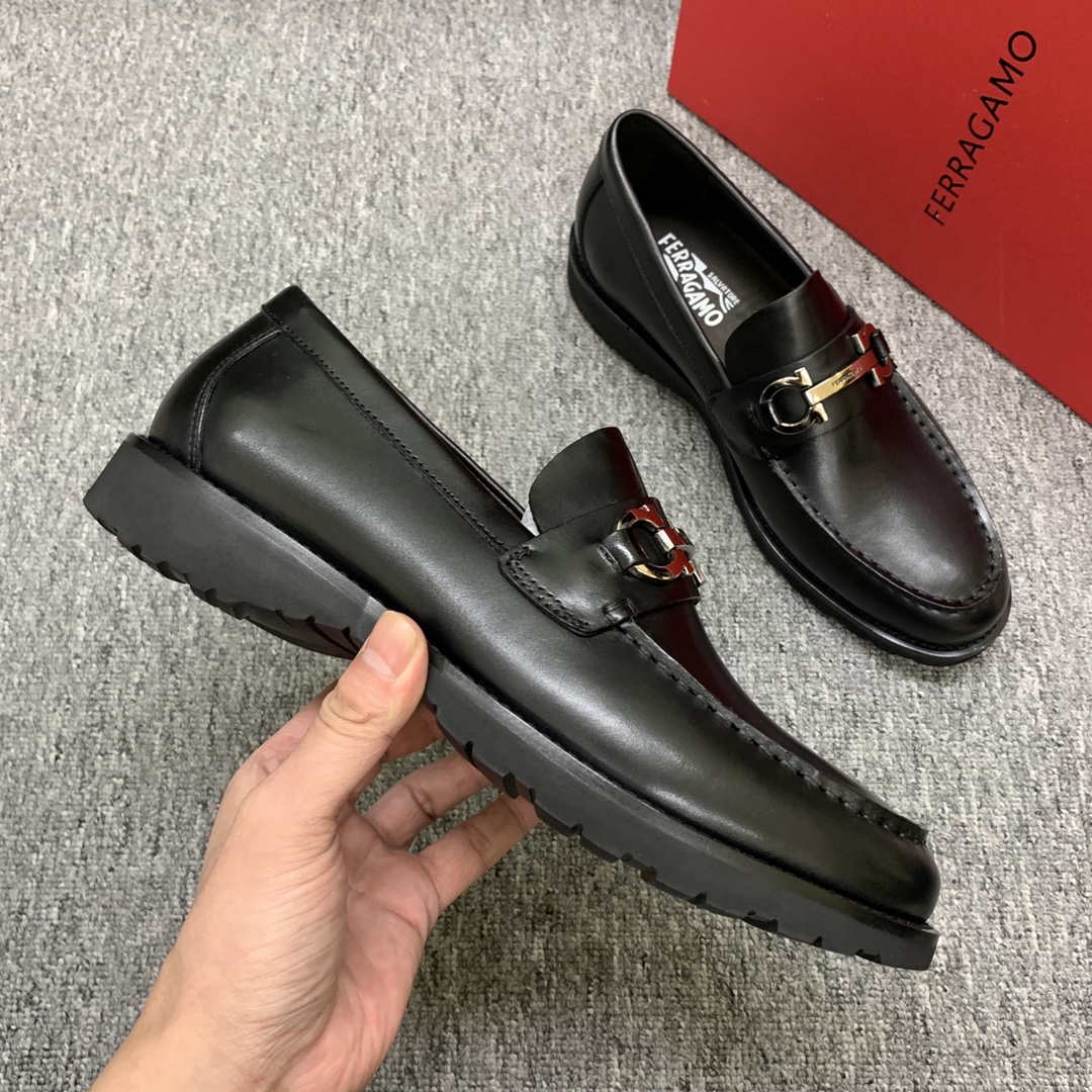 Ferragamo Style Leather Men's Shoes Men's Shoes Men's Shoes detail image 5 from source 783415