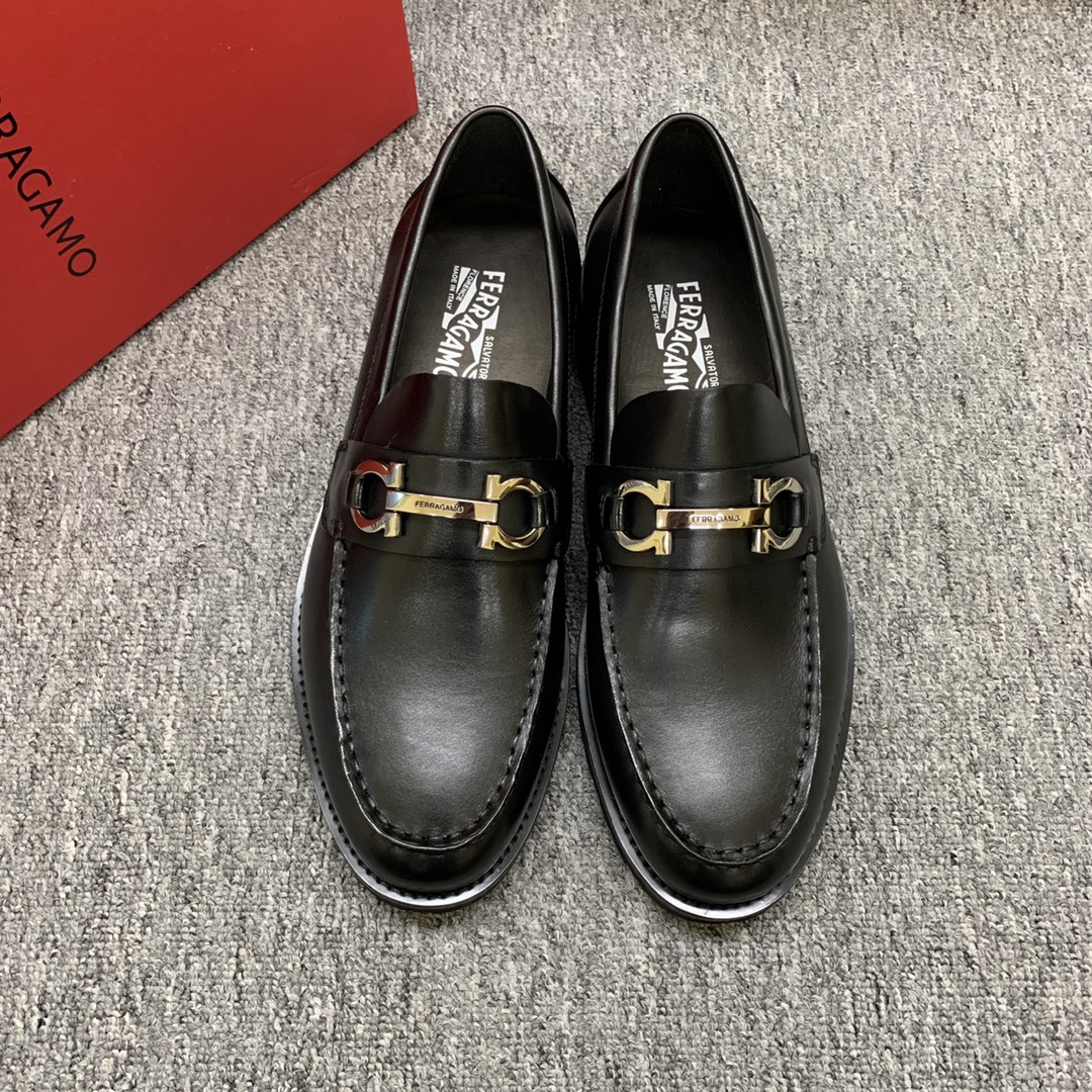 Ferragamo Style Leather Men's Shoes Lookbook Reference image 1
