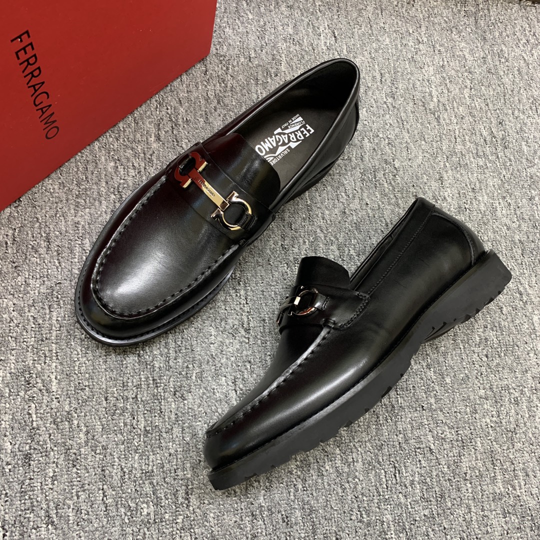 Ferragamo Style Leather Men's Shoes Men's Shoes Men's Shoes detail image 6 from source 783415