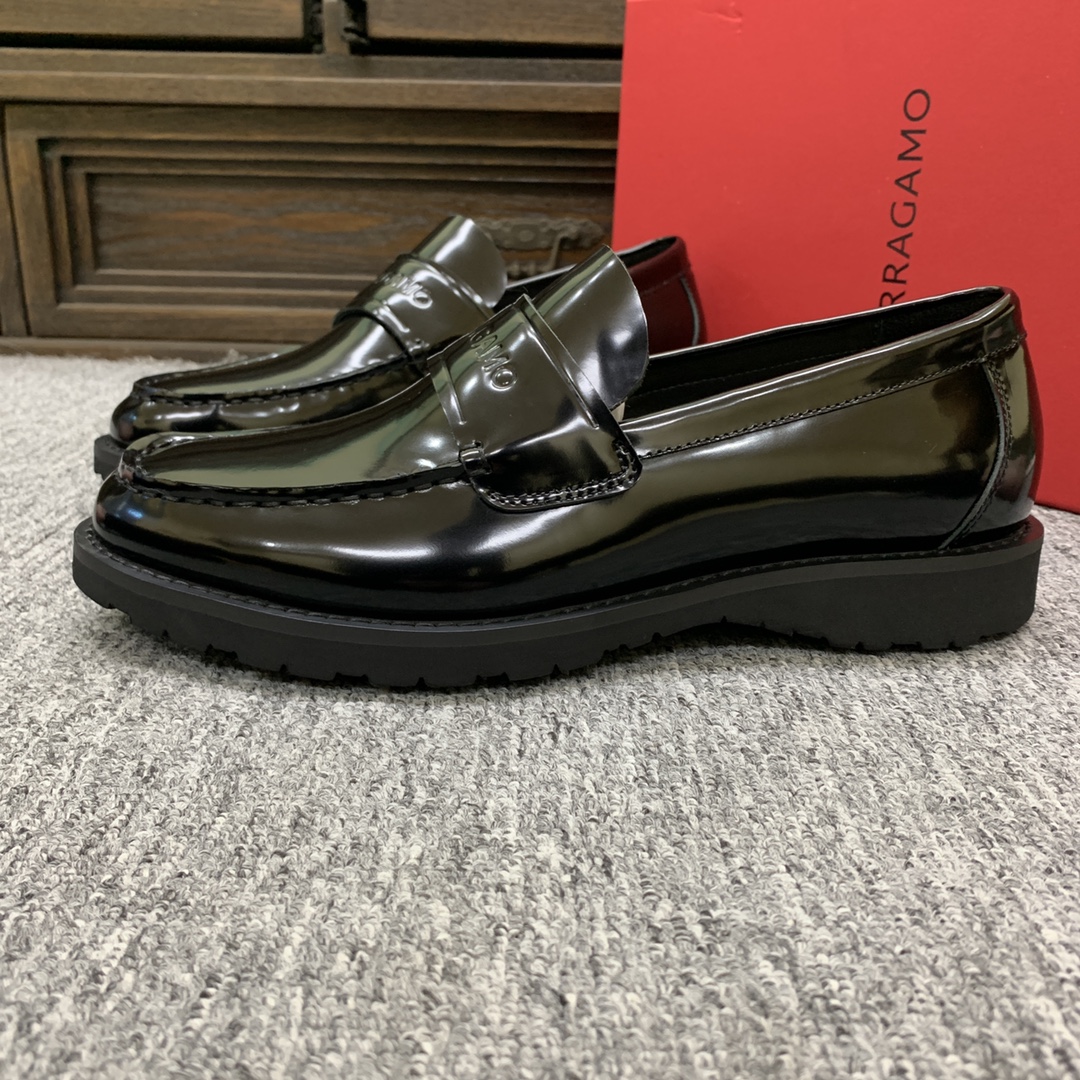 Ferragamo Style Leather Men's Shoes Men's Shoes Men's Shoes detail image 4 from source 783419
