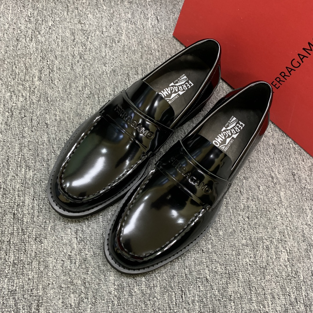 Ferragamo Style Leather Men's Shoes Men's Shoes Men's Shoes detail image 3 from source 783419