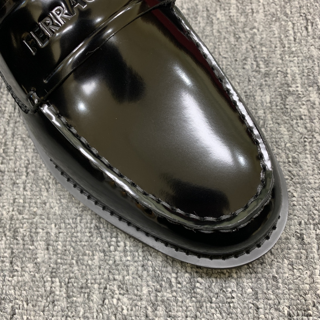 Ferragamo Style Leather Men's Shoes Men's Shoes Men's Shoes detail image 8 from source 783419