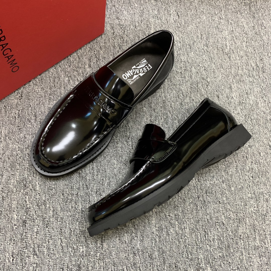 Ferragamo Style Leather Men's Shoes Men's Shoes Men's Shoes detail image 6 from source 783419