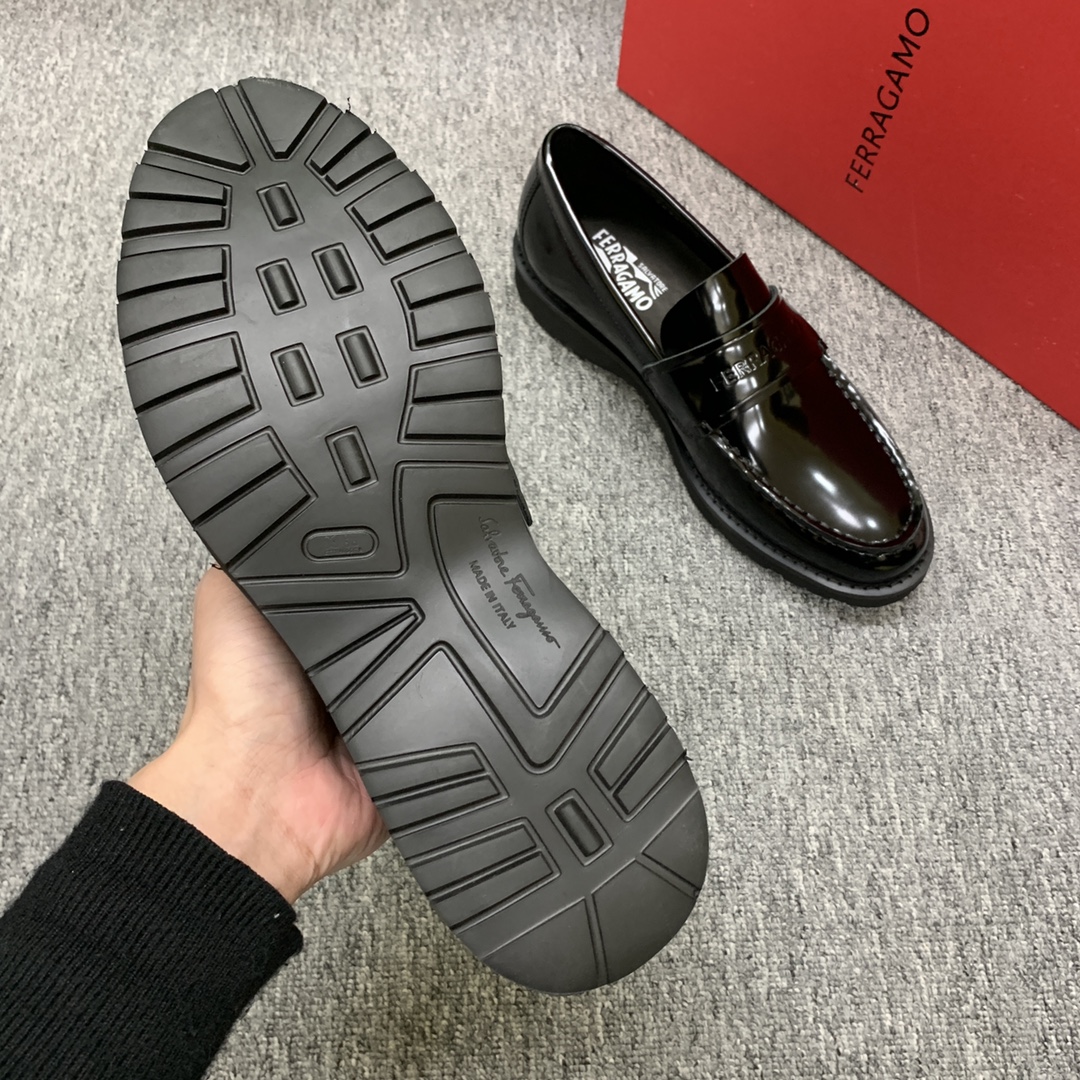 Ferragamo Style Leather Men's Shoes Men's Shoes Men's Shoes detail image 7 from source 783419