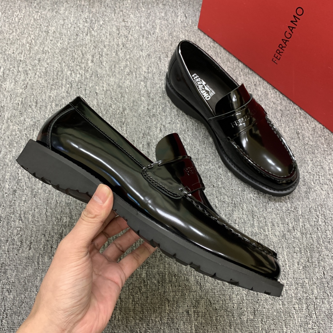 Ferragamo Style Leather Men's Shoes Men's Shoes Men's Shoes detail image 5 from source 783419