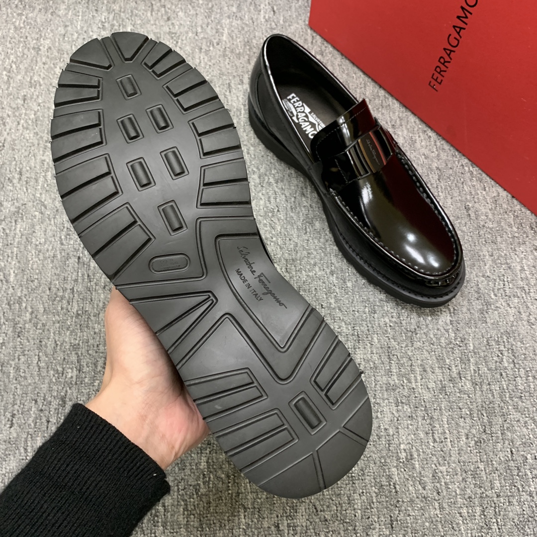 Ferragamo Style Leather Men's Shoes Men's Shoes Men's Shoes detail image 7 from source 783413
