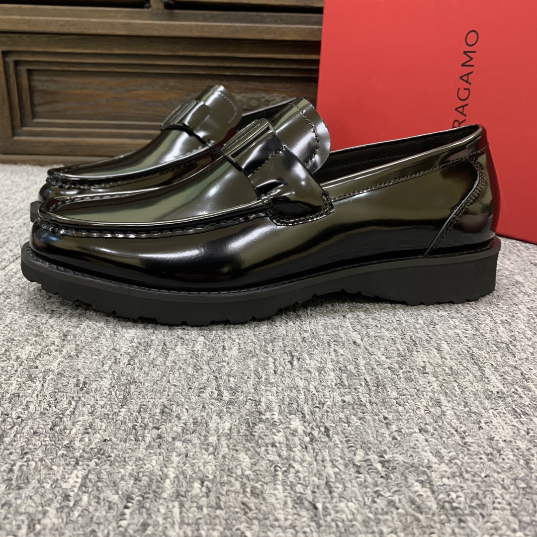 Ferragamo Style Leather Men's Shoes Men's Shoes Men's Shoes detail image 4 from source 783413