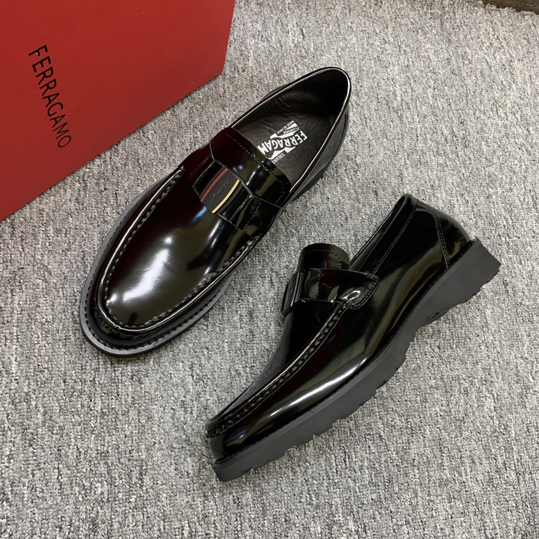 Ferragamo Style Leather Men's Shoes Men's Shoes Men's Shoes detail image 6 from source 783413