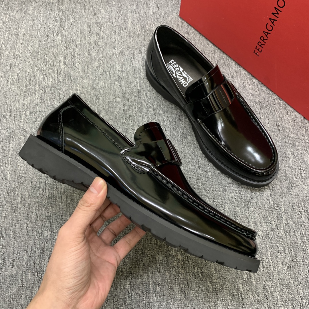 Ferragamo Style Leather Men's Shoes Men's Shoes Men's Shoes detail image 5 from source 783413