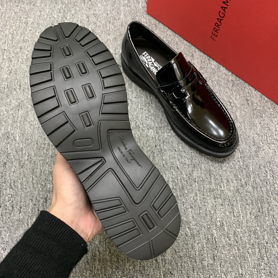 Ferragamo Style Leather Men's Shoes Men's Shoes Men's Shoes detail image 7 from source 783408