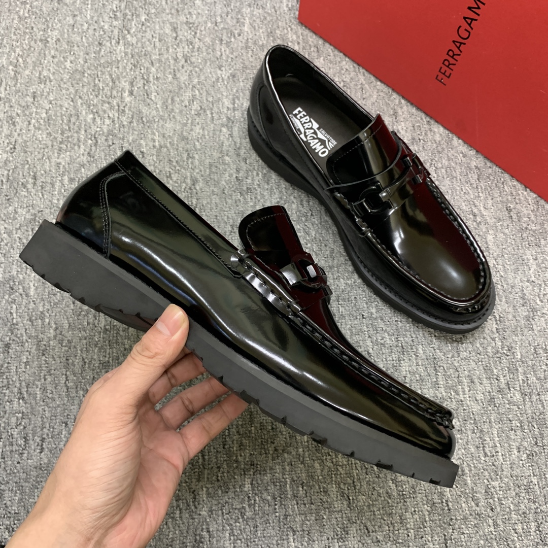 Ferragamo Style Leather Men's Shoes Men's Shoes Men's Shoes detail image 5 from source 783408