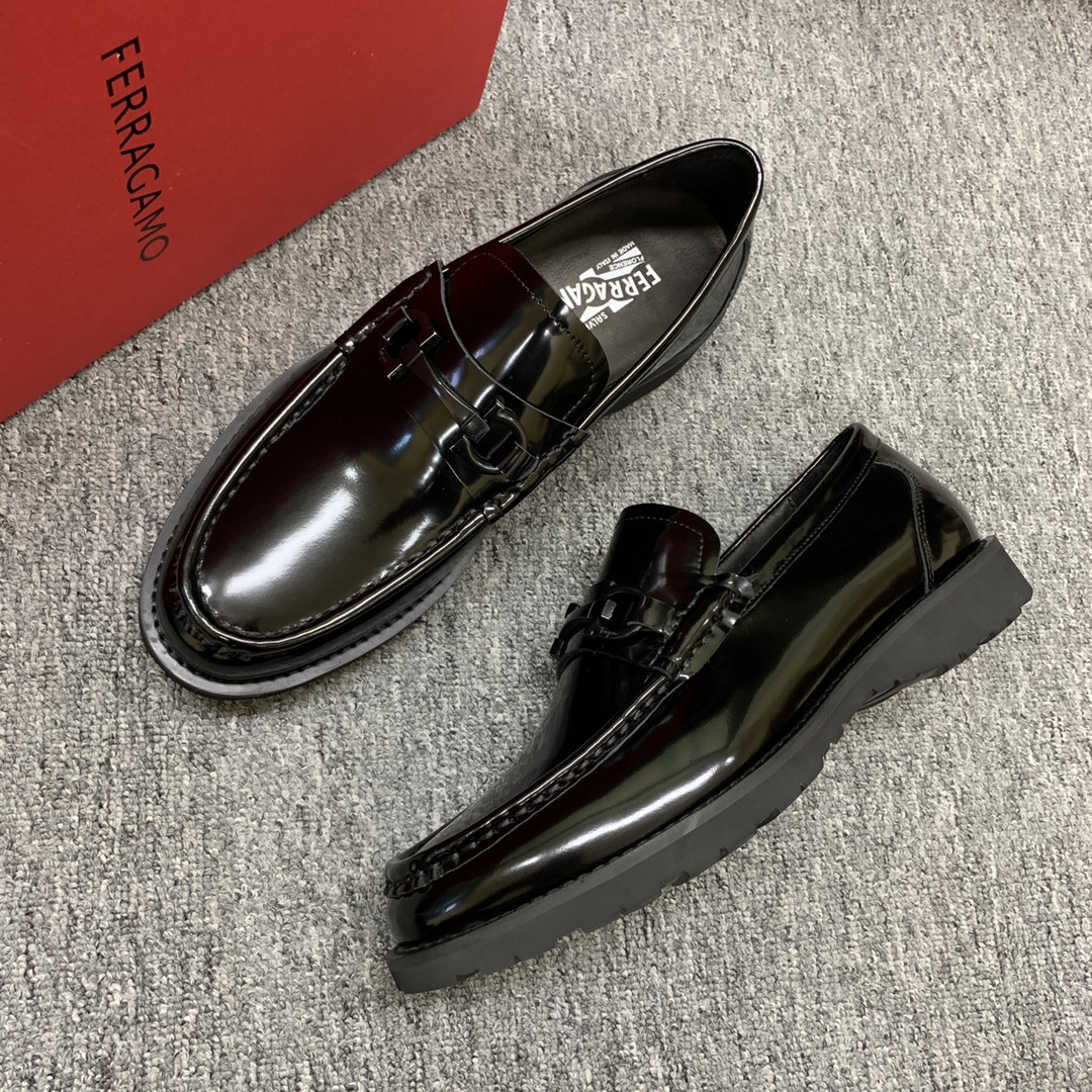 Ferragamo Style Leather Men's Shoes Men's Shoes Men's Shoes detail image 6 from source 783408