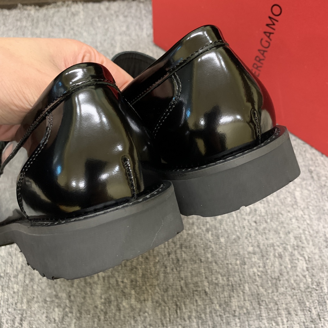 Ferragamo Style Leather Men's Shoes Men's Shoes Men's Shoes detail image 9 from source 783408