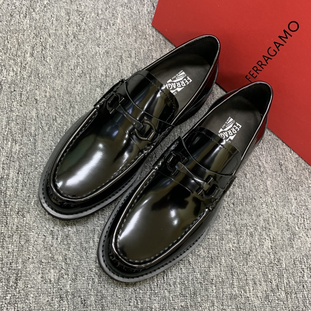 Ferragamo Style Leather Men's Shoes Men's Shoes Men's Shoes detail image 3 from source 783408