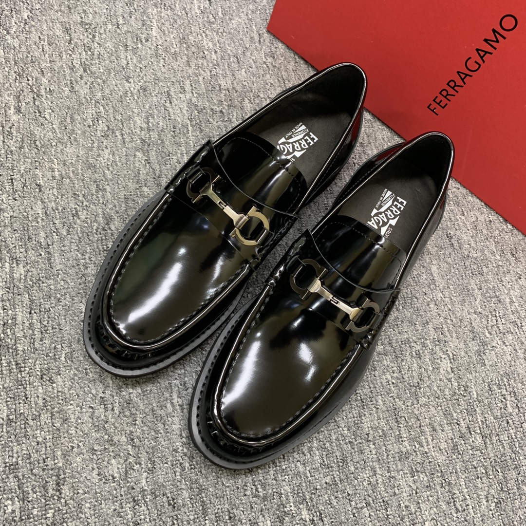Ferragamo Style Leather Men's Shoes Men's Shoes Men's Shoes detail image 3 from source 783411