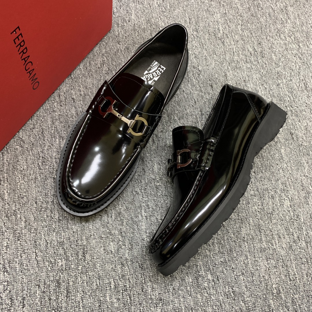 Ferragamo Style Leather Men's Shoes Men's Shoes Men's Shoes detail image 6 from source 783411