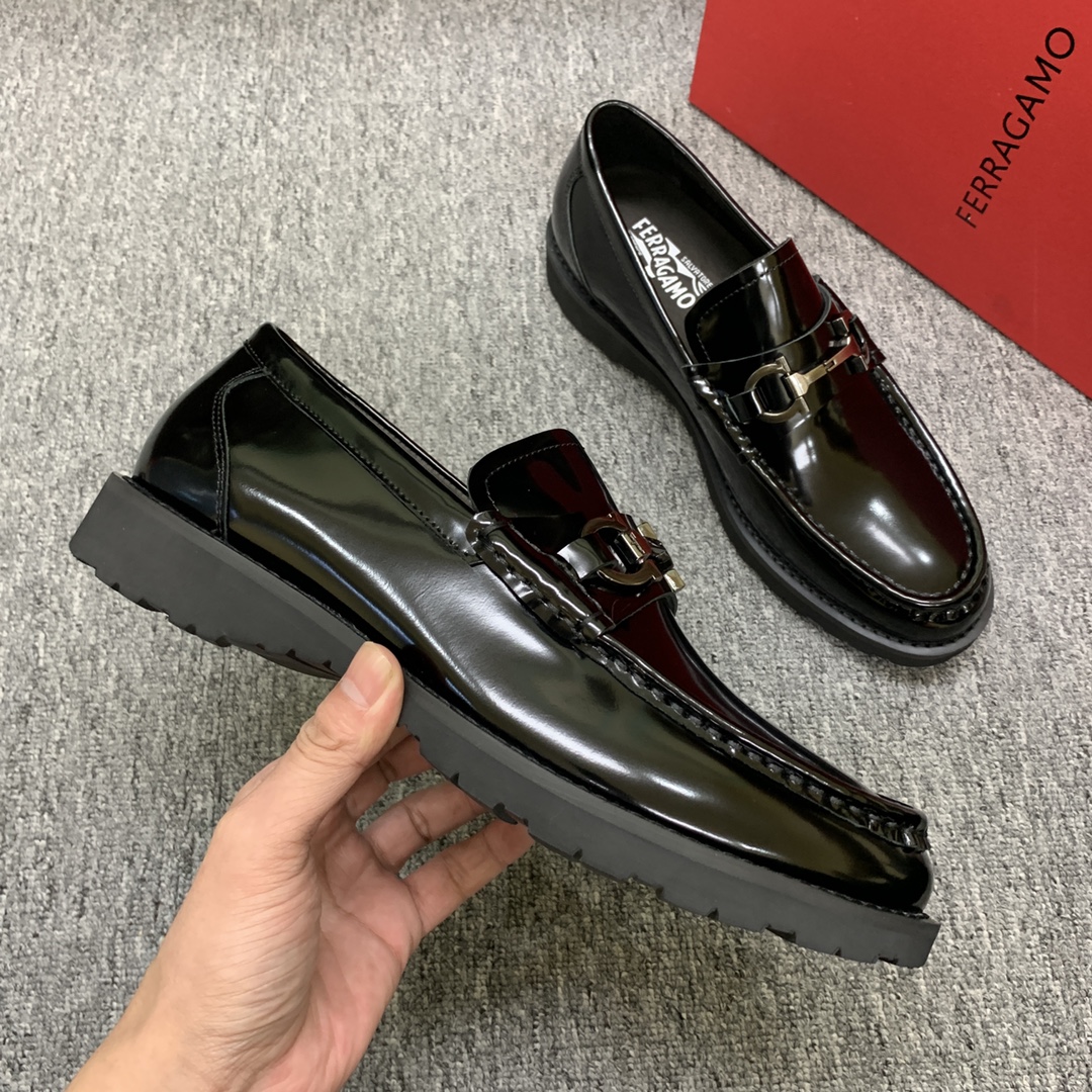 Ferragamo Style Leather Men's Shoes Men's Shoes Men's Shoes detail image 5 from source 783411