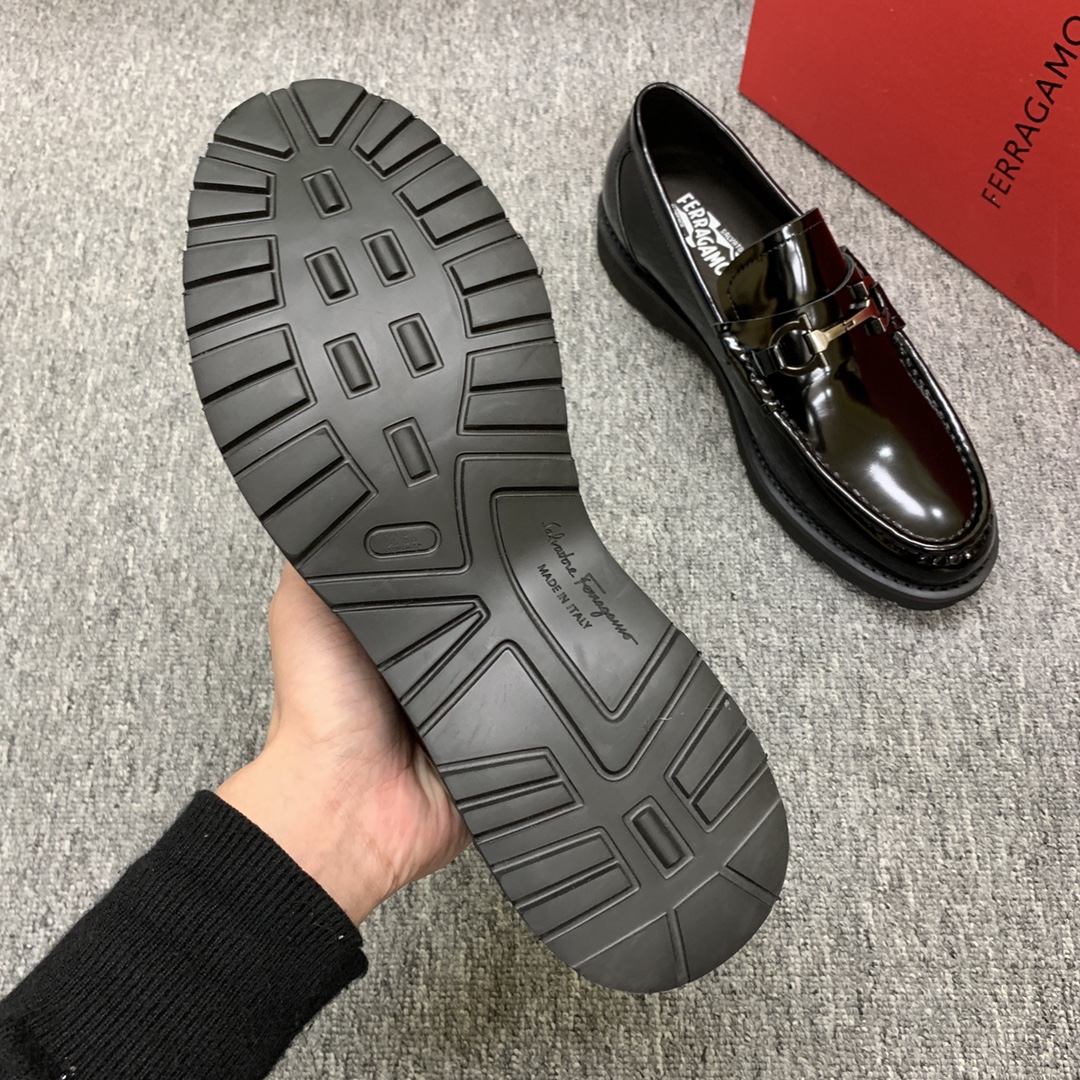 Ferragamo Style Leather Men's Shoes Men's Shoes Men's Shoes detail image 7 from source 783411