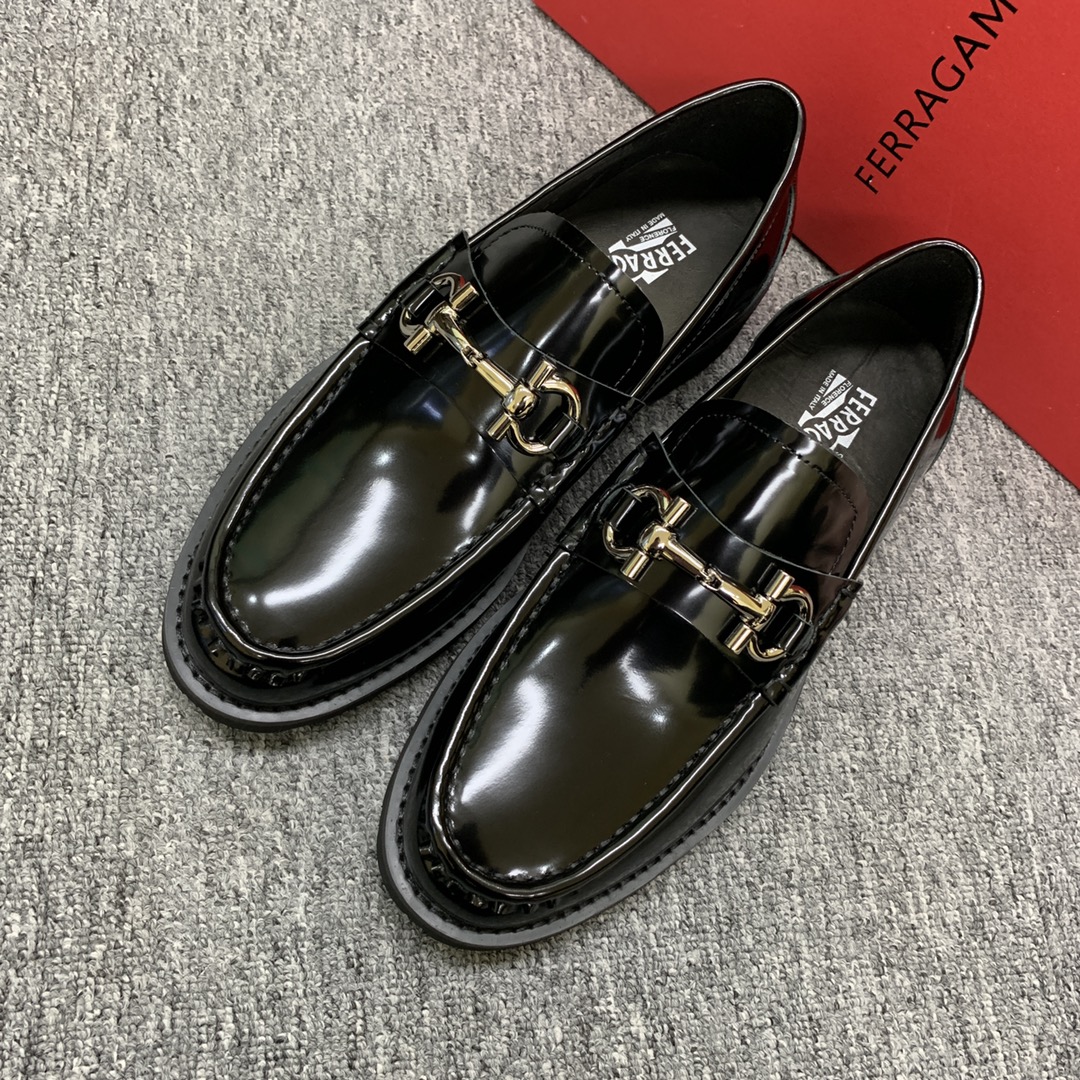 Ferragamo Style Leather Men's Shoes Men's Shoes Men's Shoes detail image 3 from source 783401