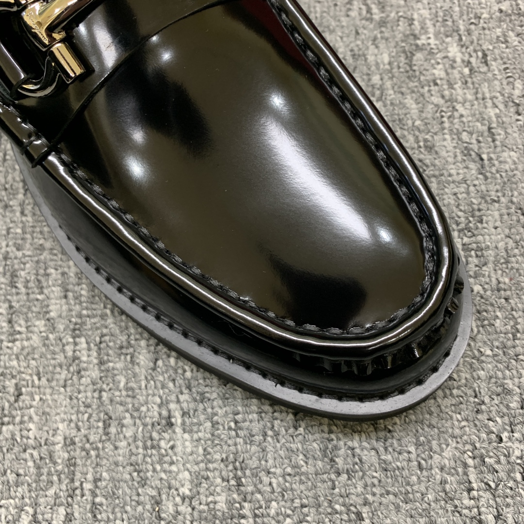 Ferragamo Style Leather Men's Shoes Men's Shoes Men's Shoes detail image 8 from source 783401