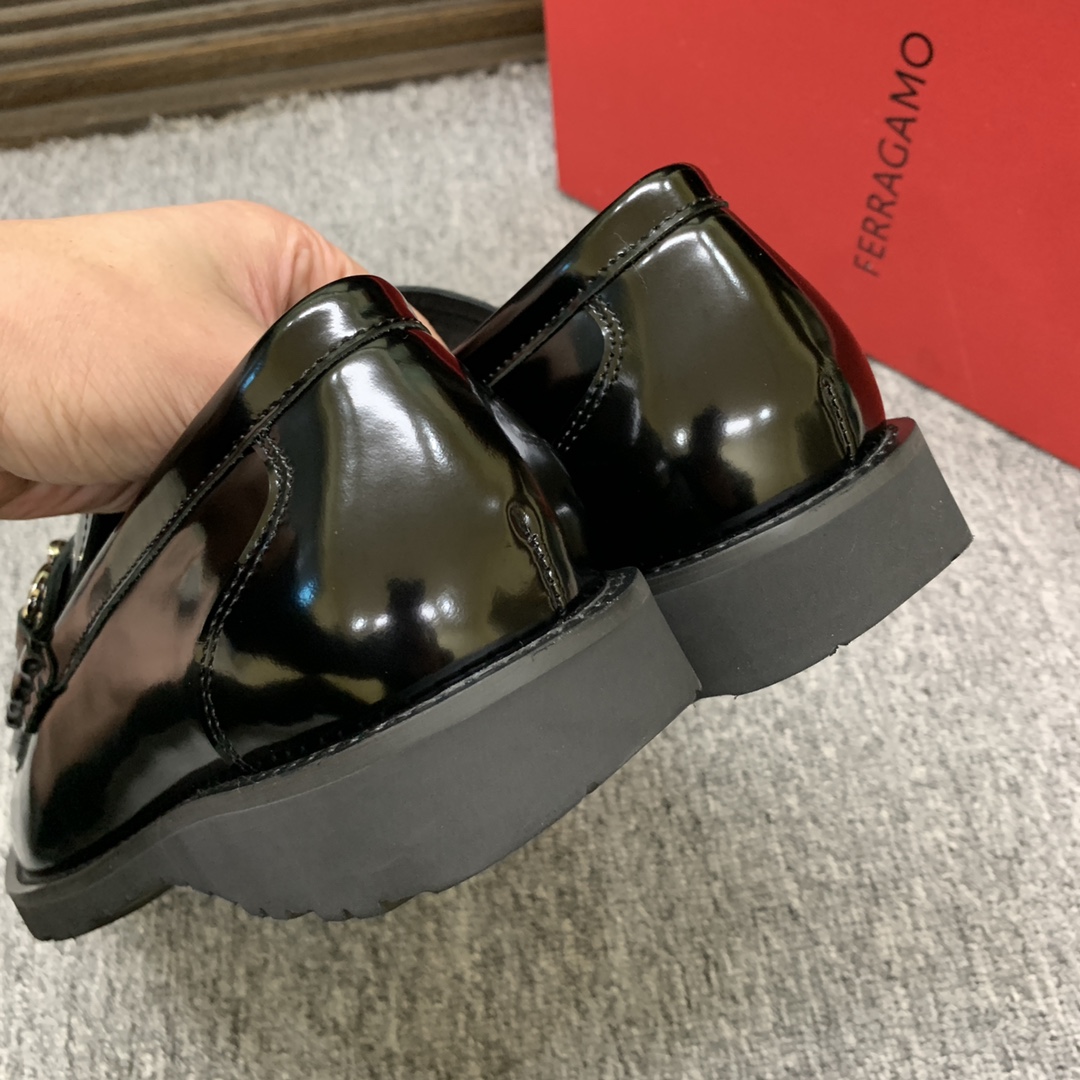 Ferragamo Style Leather Men's Shoes Men's Shoes Men's Shoes detail image 9 from source 783401