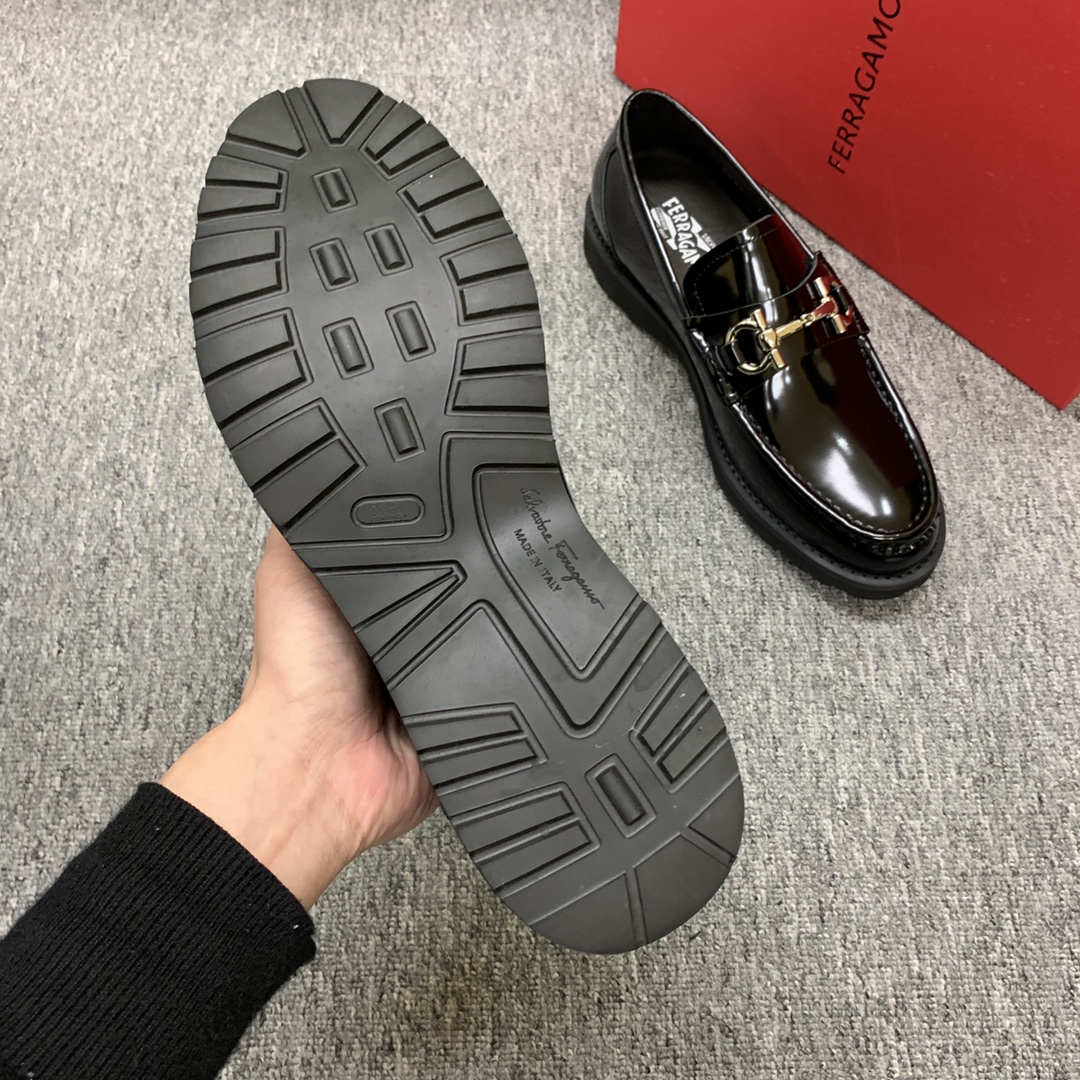 Ferragamo Style Leather Men's Shoes Men's Shoes Men's Shoes detail image 7 from source 783401