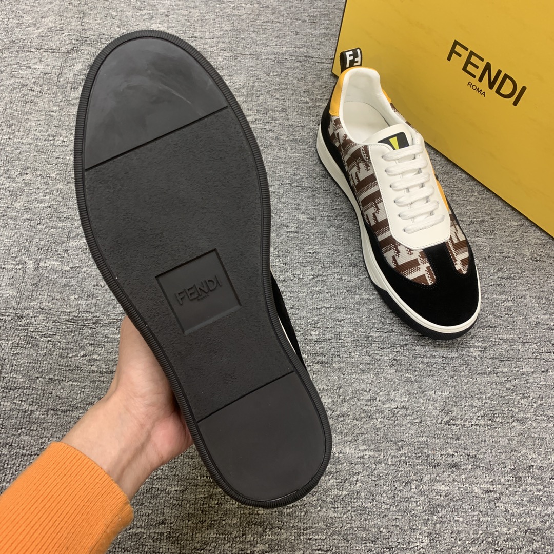 Fendi Style Leather Men's Shoes style reference detail image 7 from source 781730