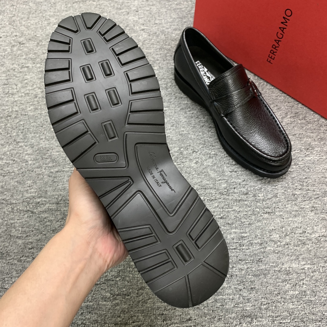 Ferragamo Style Leather Men's Shoes Men's Shoes Men's Shoes detail image 7 from source 783412