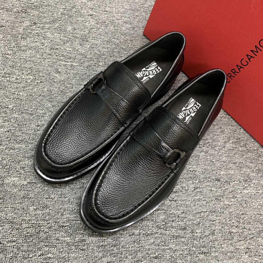 Ferragamo Style Leather Men's Shoes Men's Shoes Men's Shoes detail image 3 from source 783412