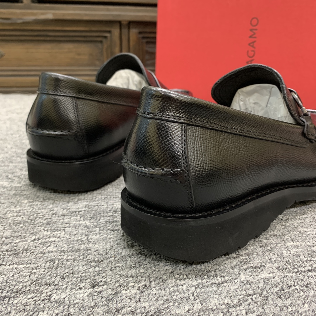 Ferragamo Style Leather Men's Shoes Men's Shoes Men's Shoes detail image 9 from source 783405