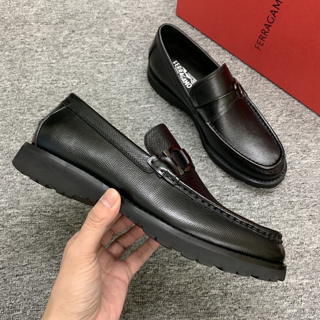 Ferragamo Style Leather Men's Shoes Men's Shoes Men's Shoes detail image 5 from source 783405