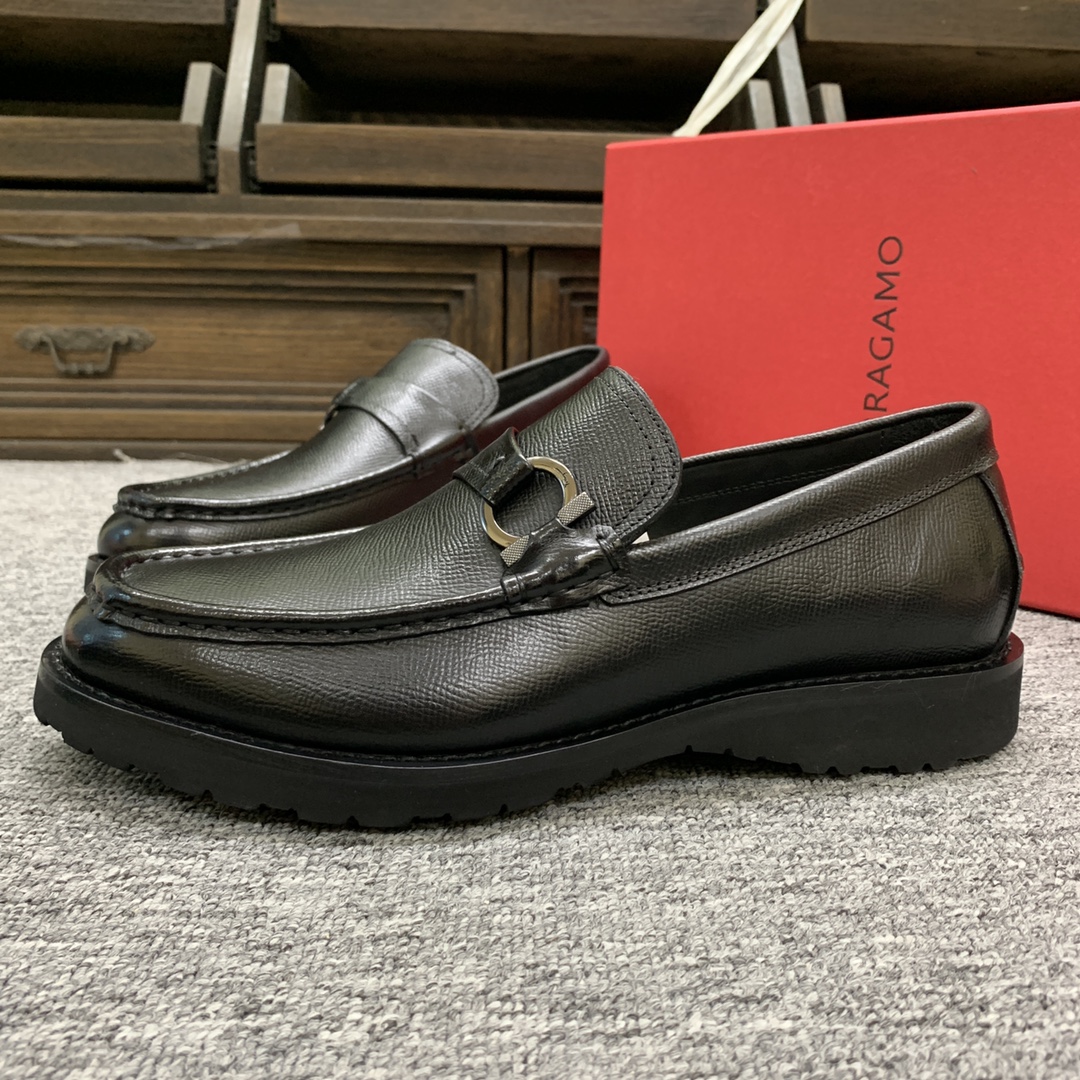 Ferragamo Style Leather Men's Shoes Men's Shoes Men's Shoes detail image 4 from source 783405