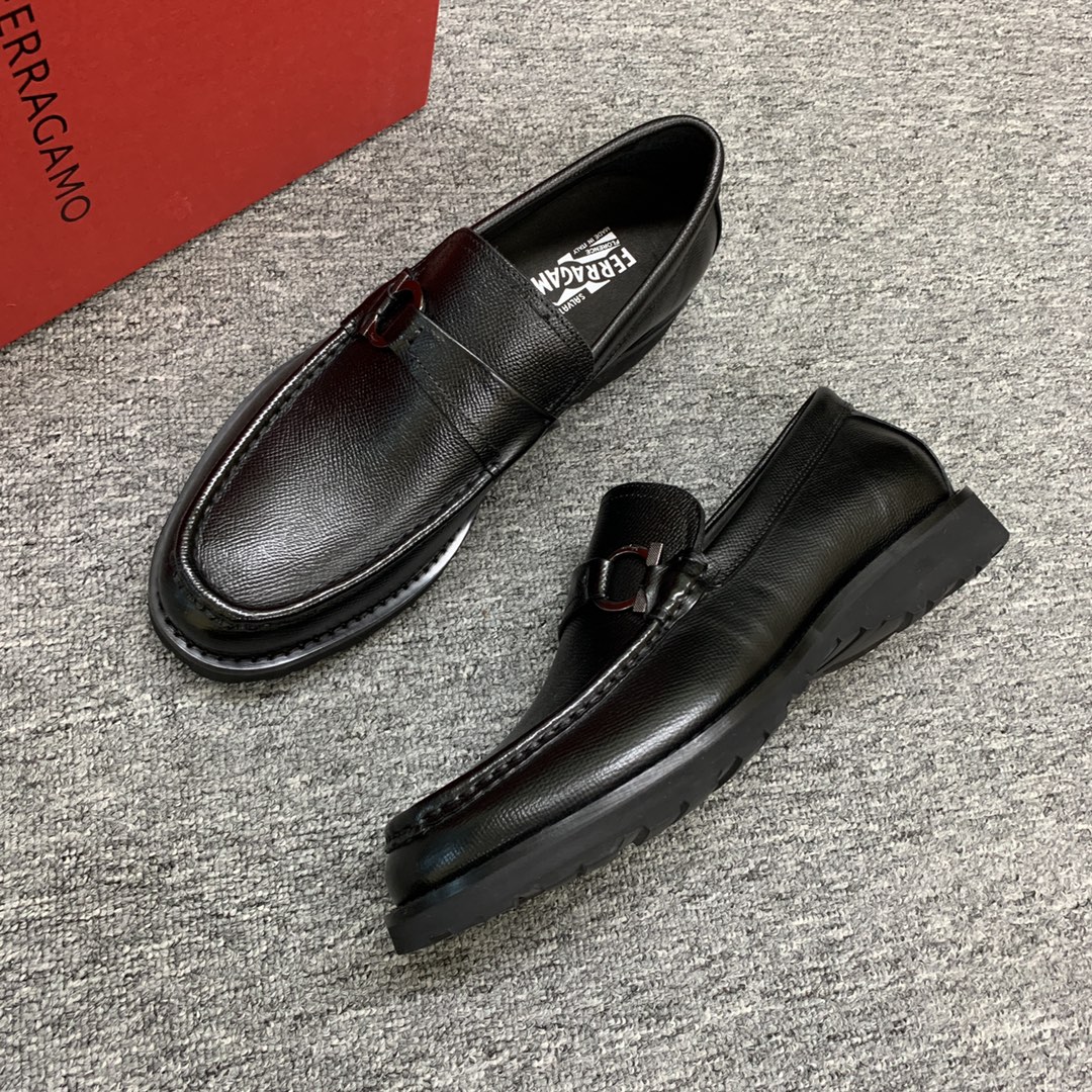 Ferragamo Style Leather Men's Shoes Men's Shoes Men's Shoes detail image 6 from source 783405