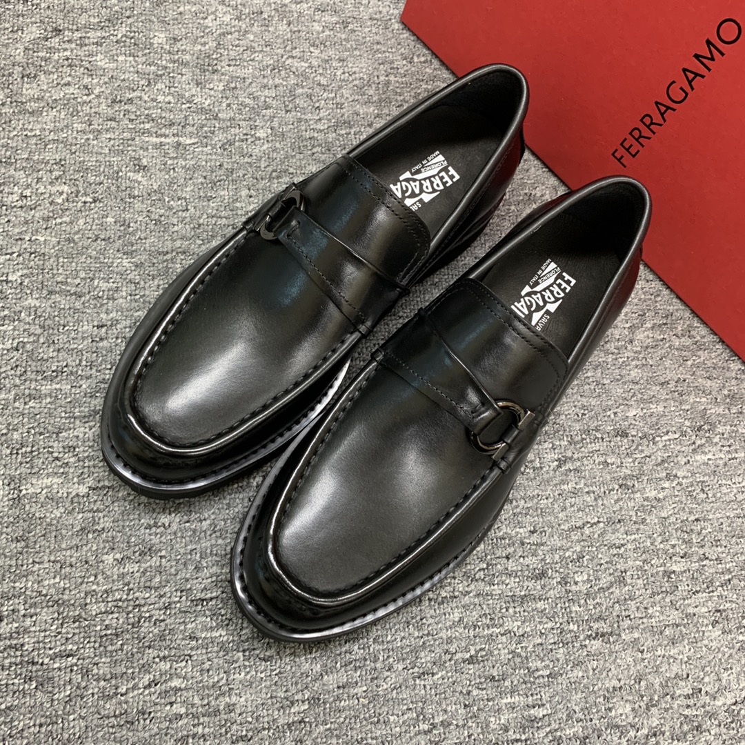 Ferragamo Style Leather Men's Shoes Men's Shoes Men's Shoes detail image 3 from source 783406
