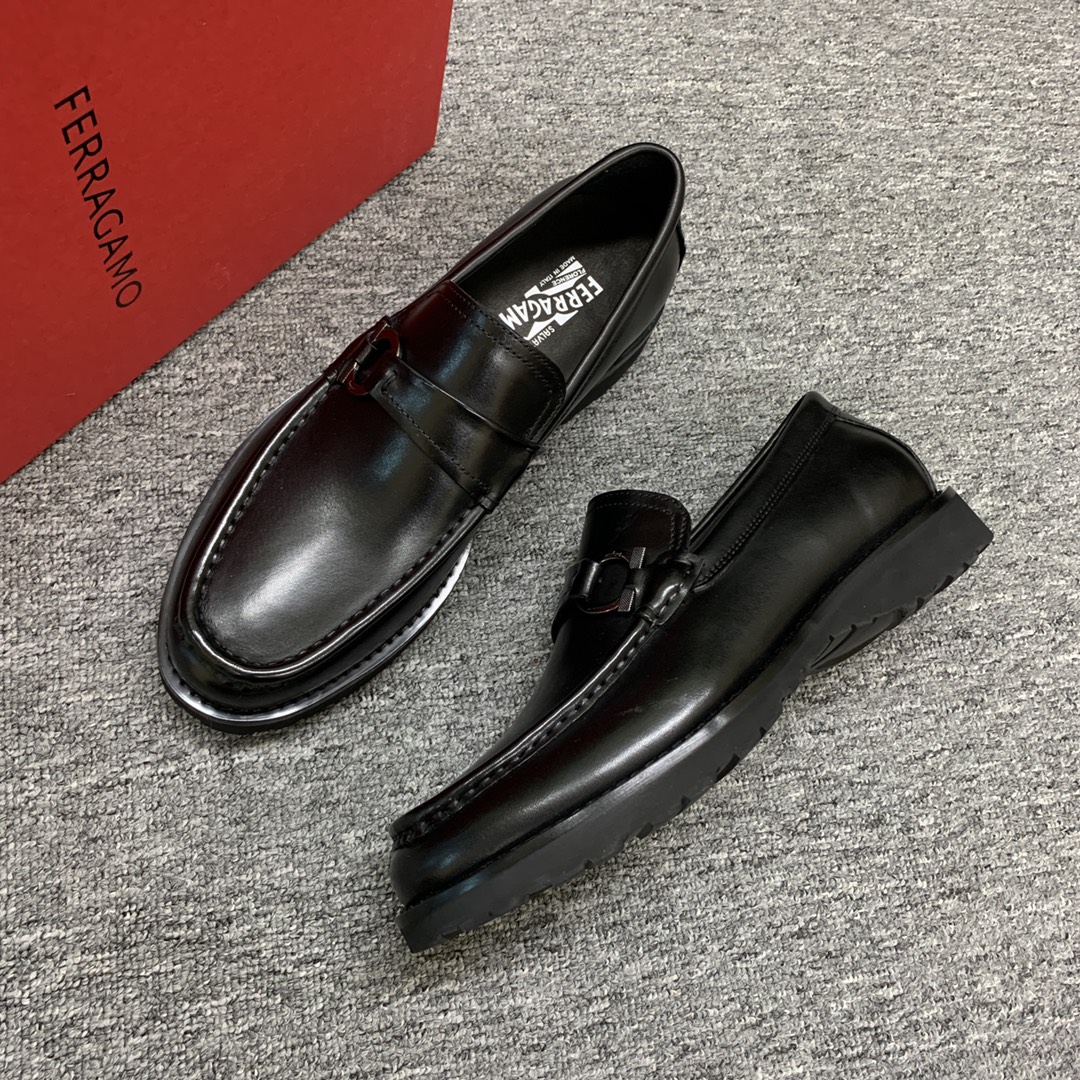 Ferragamo Style Leather Men's Shoes Men's Shoes Men's Shoes detail image 6 from source 783406