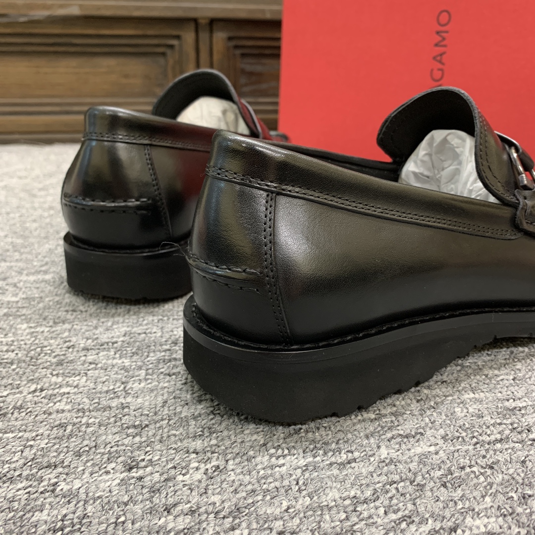 Ferragamo Style Leather Men's Shoes Men's Shoes Men's Shoes detail image 9 from source 783406