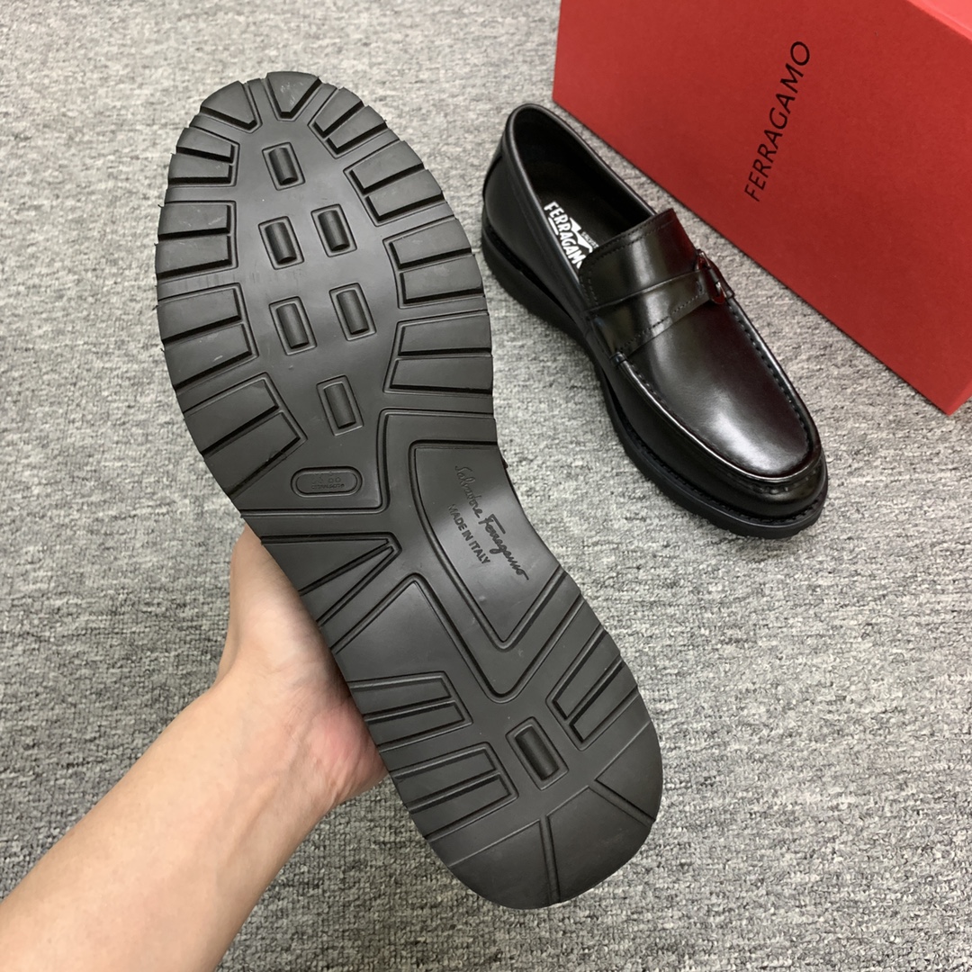 Ferragamo Style Leather Men's Shoes Men's Shoes Men's Shoes detail image 7 from source 783406
