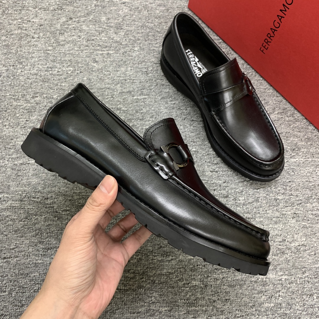 Ferragamo Style Leather Men's Shoes Men's Shoes Men's Shoes detail image 5 from source 783406