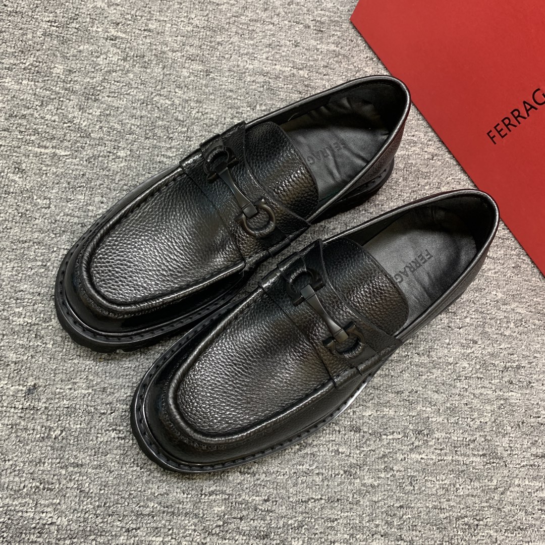 Ferragamo Style Leather Men's Shoes Men's Shoes Men's Shoes detail image 3 from source 783392