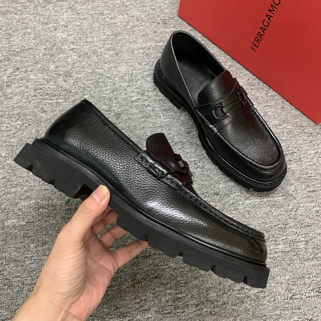 Ferragamo Style Leather Men's Shoes Men's Shoes Men's Shoes detail image 5 from source 783392