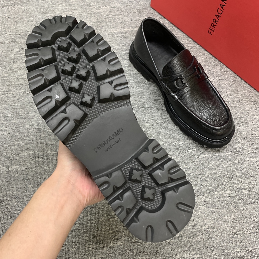 Ferragamo Style Leather Men's Shoes Men's Shoes Men's Shoes detail image 7 from source 783392