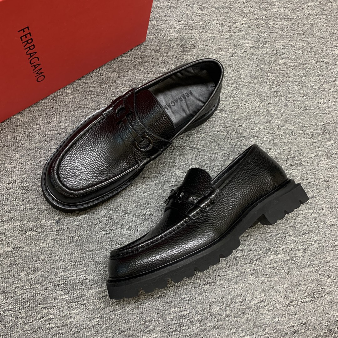 Ferragamo Style Leather Men's Shoes Men's Shoes Men's Shoes detail image 6 from source 783392