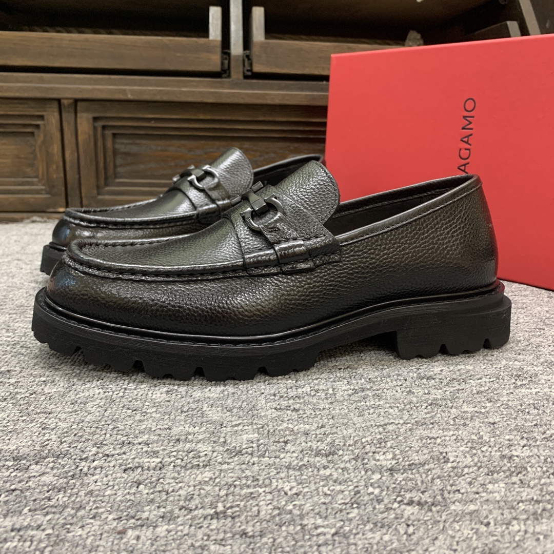 Ferragamo Style Leather Men's Shoes Men's Shoes Men's Shoes detail image 4 from source 783392
