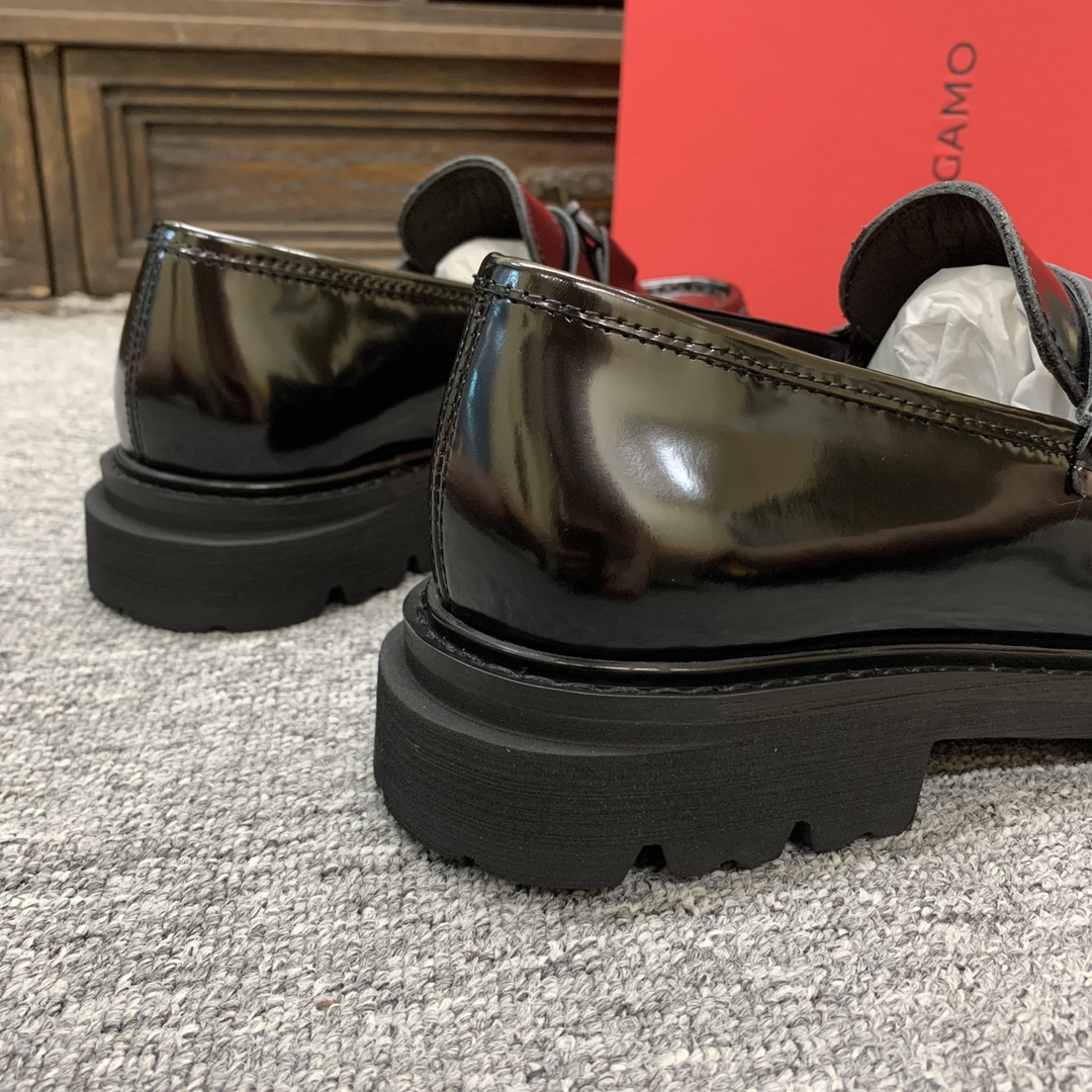 Ferragamo Style Leather Men's Shoes Men's Shoes Men's Shoes detail image 9 from source 783389