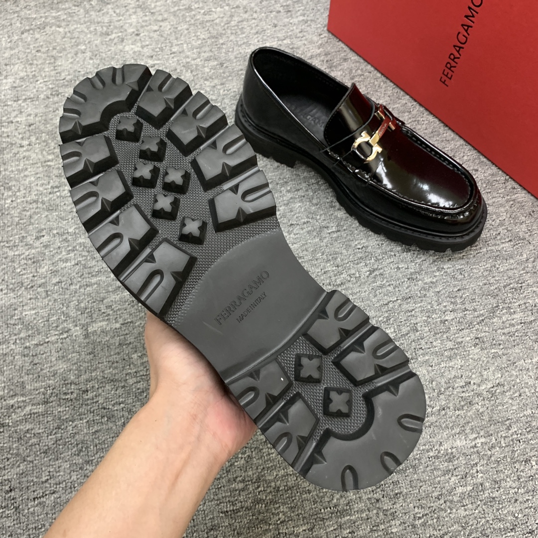 Ferragamo Style Leather Men's Shoes Men's Shoes Men's Shoes detail image 7 from source 783386