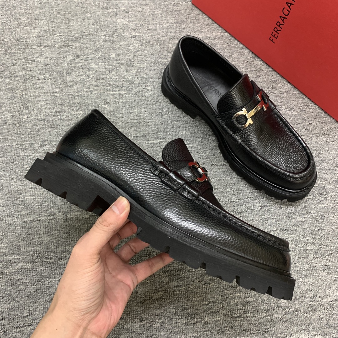 Ferragamo Style Leather Men's Shoes Men's Shoes Men's Shoes detail image 5 from source 783395