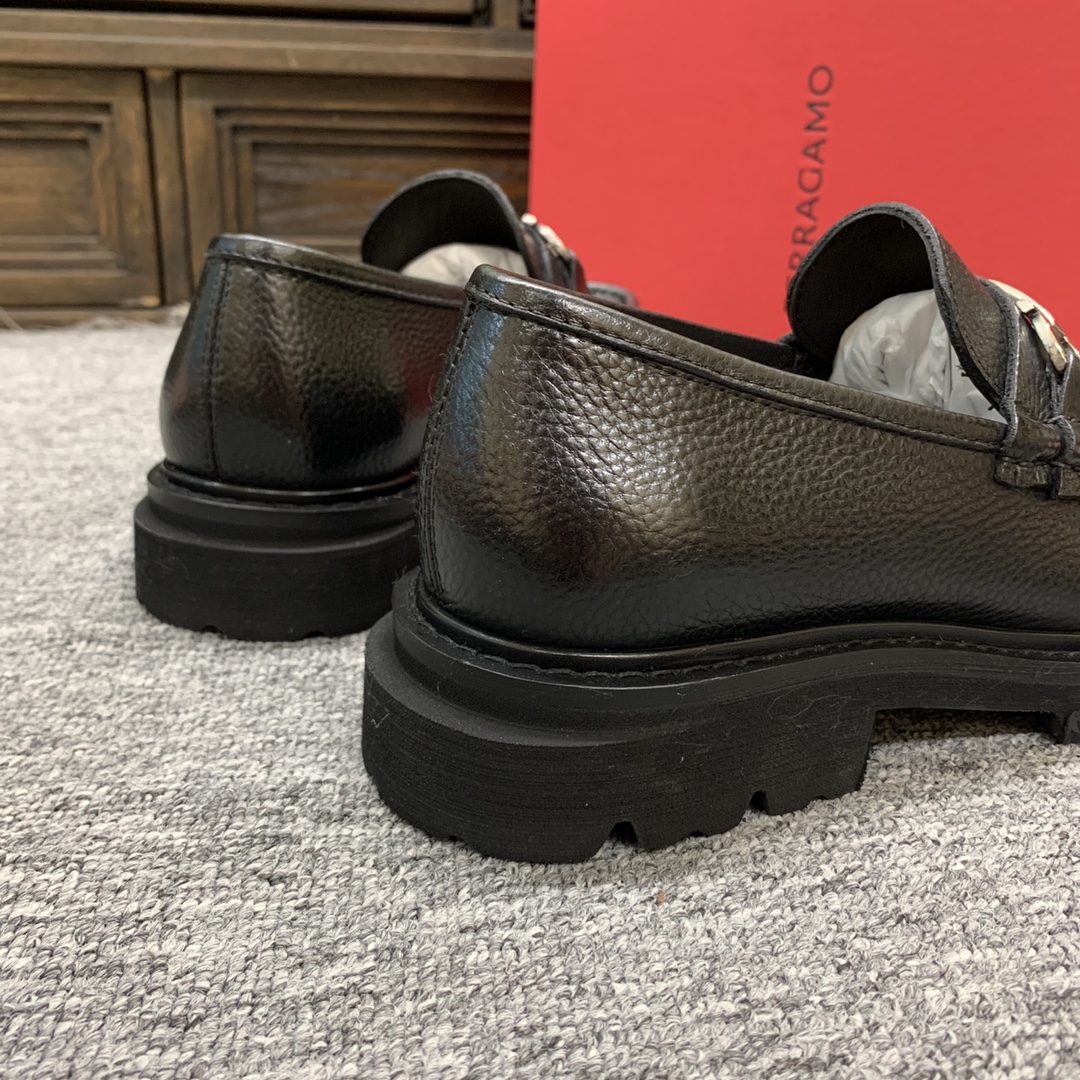 Ferragamo Style Leather Men's Shoes Men's Shoes Men's Shoes detail image 9 from source 783395