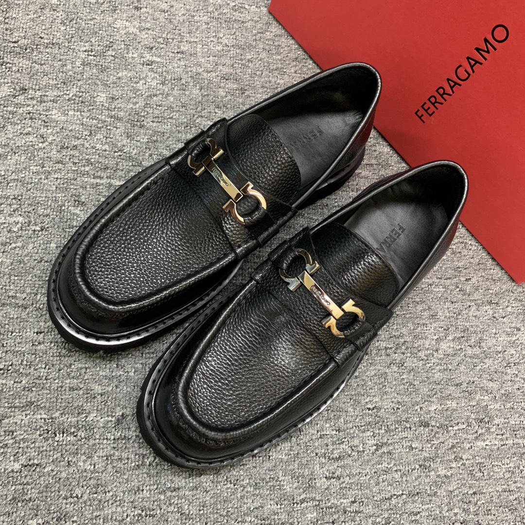 Ferragamo Style Leather Men's Shoes Men's Shoes Men's Shoes detail image 3 from source 783395