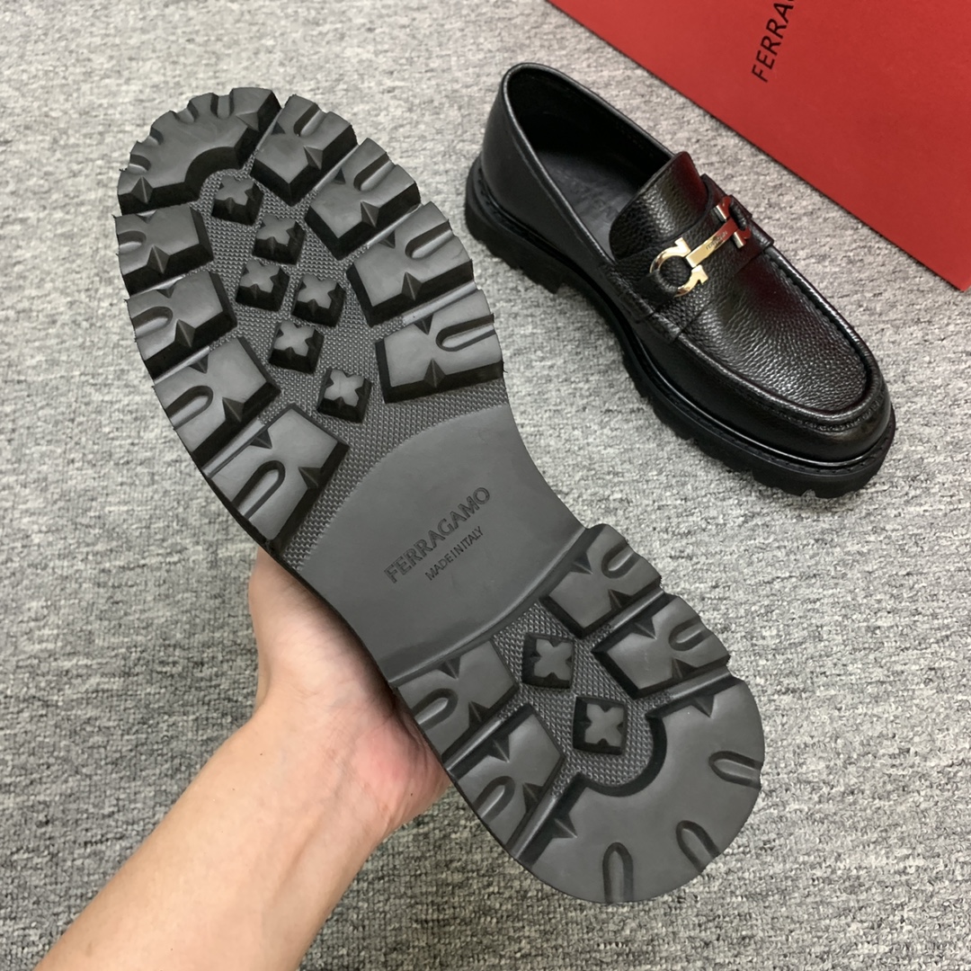 Ferragamo Style Leather Men's Shoes Men's Shoes Men's Shoes detail image 7 from source 783395