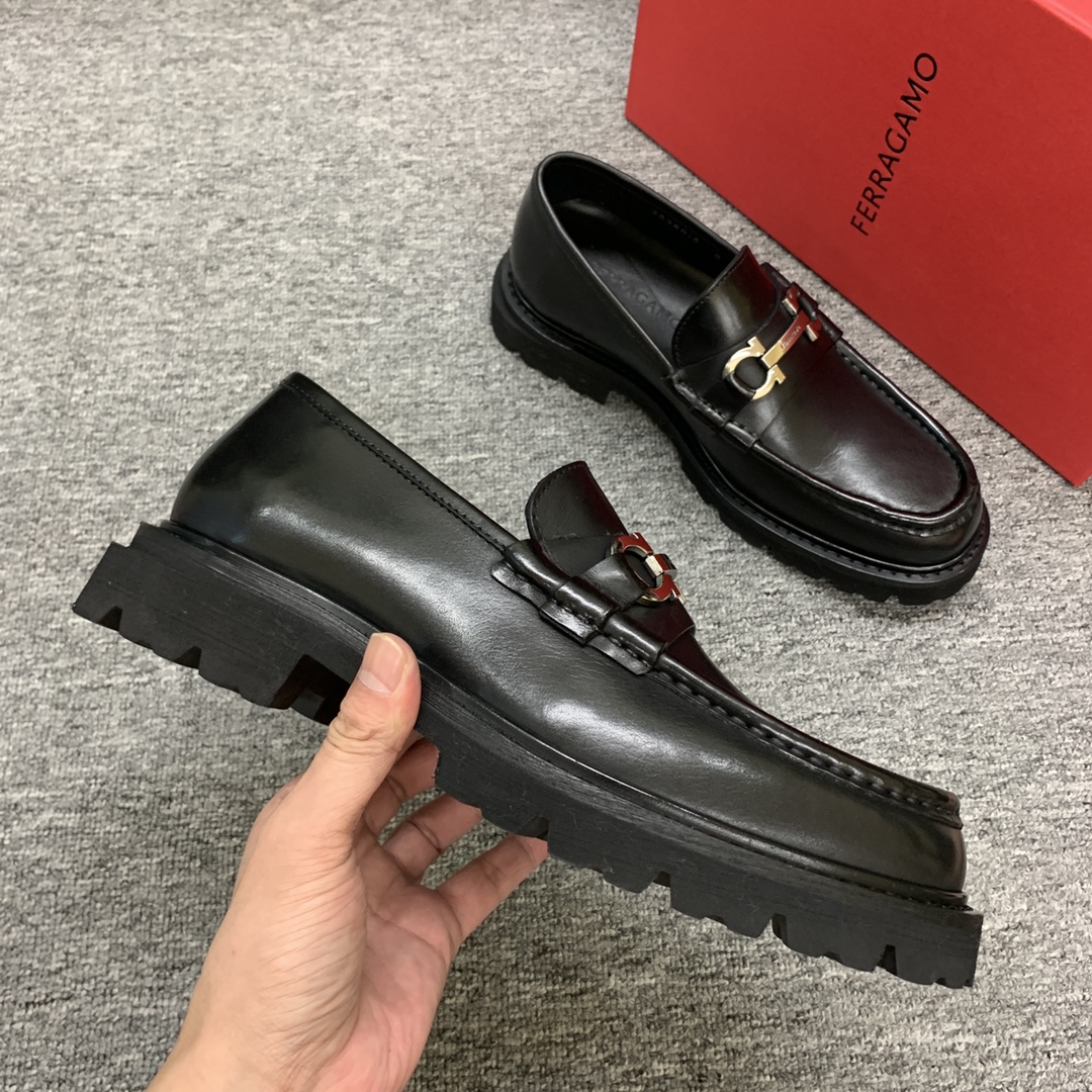 Ferragamo Style Leather Men's Shoes Men's Shoes Men's Shoes detail image 5 from source 783391